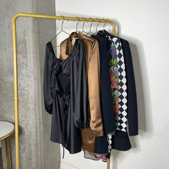 Princess Polly Nakita Long Sleeve Mini Satin Cutout Dress in Black - Picture 10 of 17